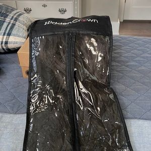 22 inch dark brown halo brand is hidden crown